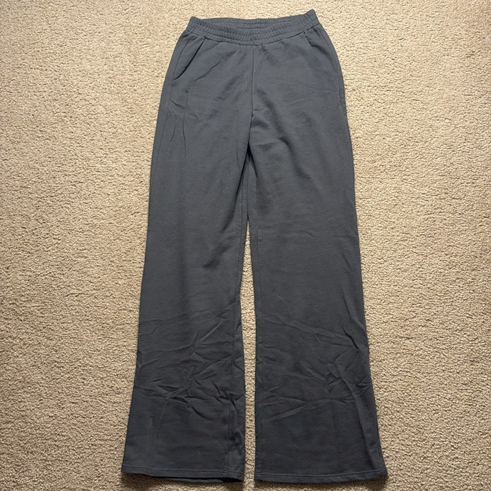 Grey Straight Leg Sweatpants